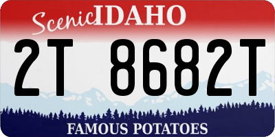 ID license plate 2T8682T