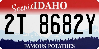 ID license plate 2T8682Y