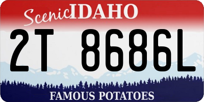 ID license plate 2T8686L