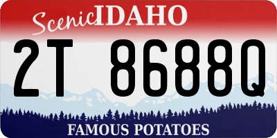 ID license plate 2T8688Q