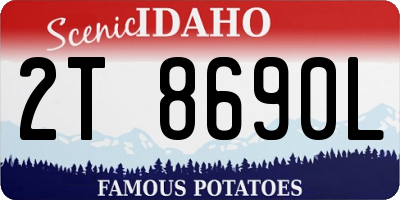 ID license plate 2T8690L