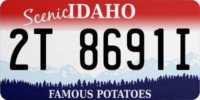 ID license plate 2T8691I