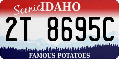 ID license plate 2T8695C