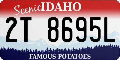 ID license plate 2T8695L