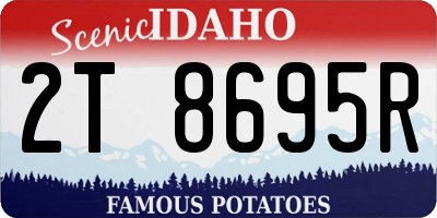 ID license plate 2T8695R