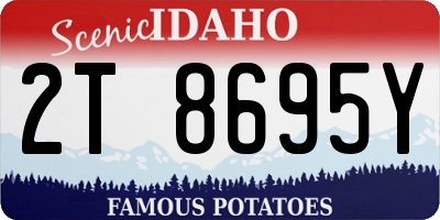 ID license plate 2T8695Y