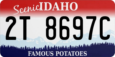 ID license plate 2T8697C