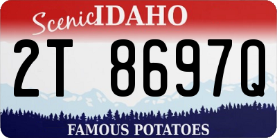 ID license plate 2T8697Q
