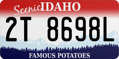 ID license plate 2T8698L