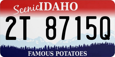 ID license plate 2T8715Q