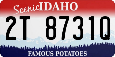 ID license plate 2T8731Q