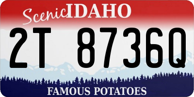 ID license plate 2T8736Q