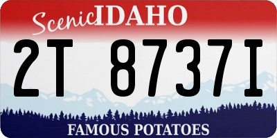 ID license plate 2T8737I