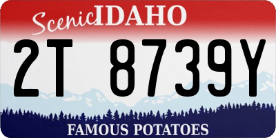 ID license plate 2T8739Y