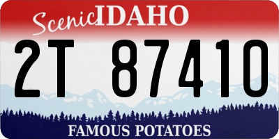 ID license plate 2T8741O