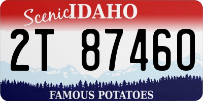 ID license plate 2T8746O
