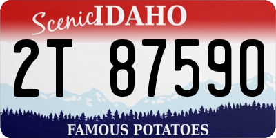 ID license plate 2T8759O