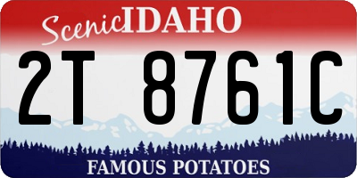 ID license plate 2T8761C