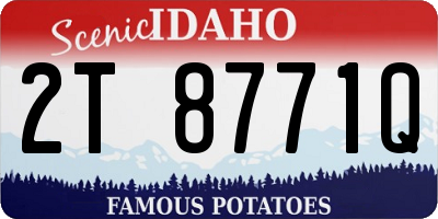 ID license plate 2T8771Q