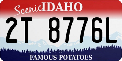 ID license plate 2T8776L