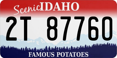 ID license plate 2T8776O