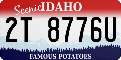 ID license plate 2T8776U
