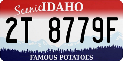 ID license plate 2T8779F