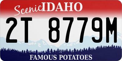 ID license plate 2T8779M