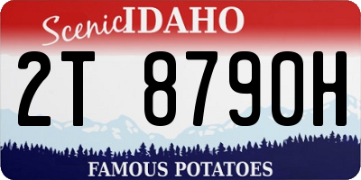 ID license plate 2T8790H