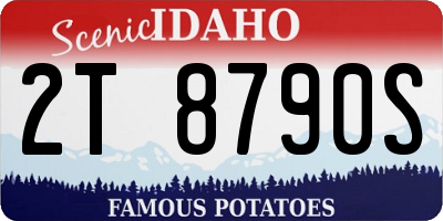ID license plate 2T8790S
