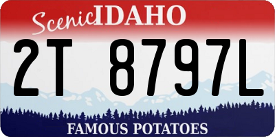 ID license plate 2T8797L