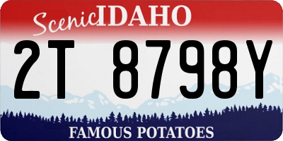 ID license plate 2T8798Y