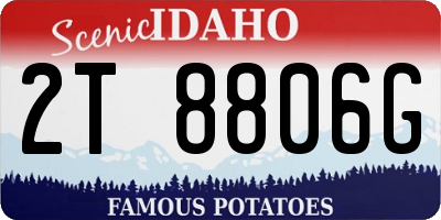 ID license plate 2T8806G