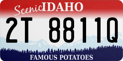 ID license plate 2T8811Q