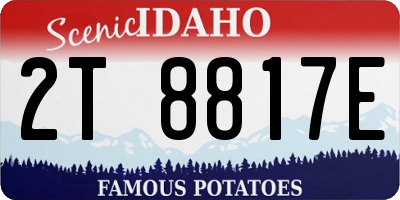 ID license plate 2T8817E