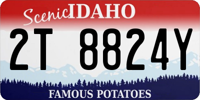 ID license plate 2T8824Y