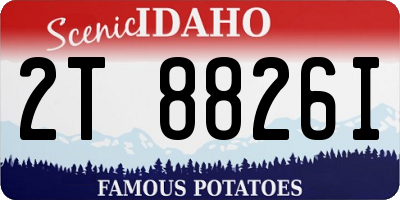 ID license plate 2T8826I