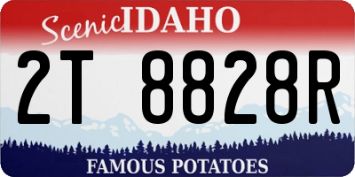 ID license plate 2T8828R