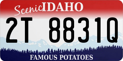 ID license plate 2T8831Q