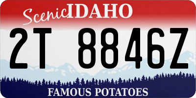 ID license plate 2T8846Z