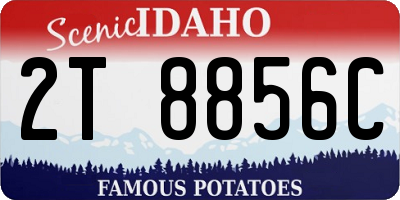 ID license plate 2T8856C