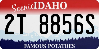 ID license plate 2T8856S