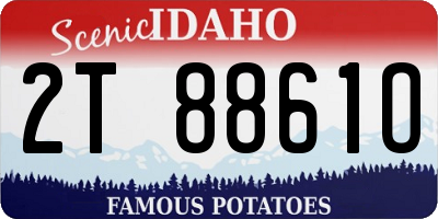 ID license plate 2T8861O