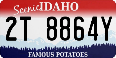 ID license plate 2T8864Y