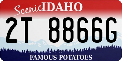 ID license plate 2T8866G