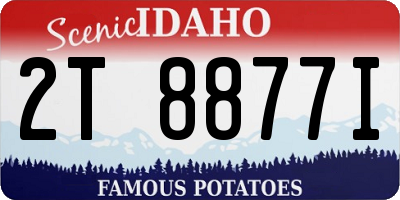 ID license plate 2T8877I