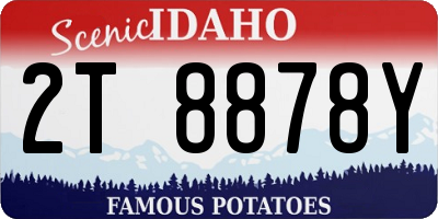 ID license plate 2T8878Y