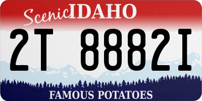 ID license plate 2T8882I