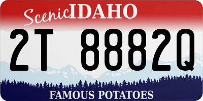 ID license plate 2T8882Q