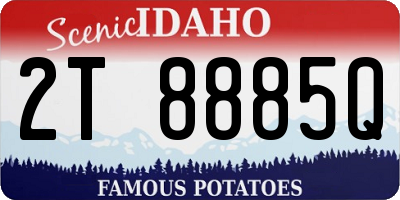 ID license plate 2T8885Q